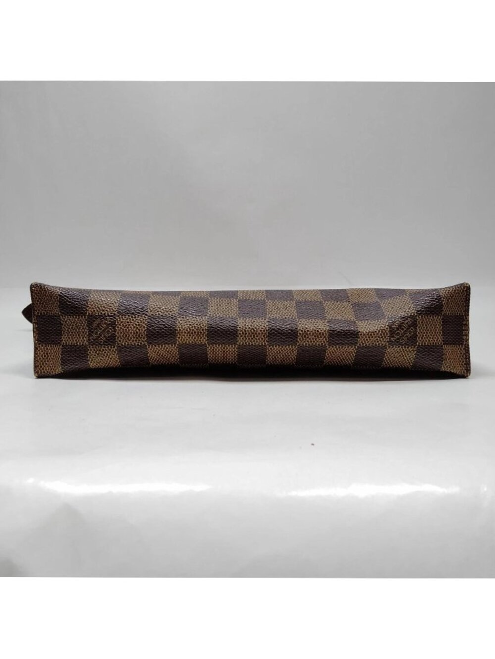 Authentic Louis Vuitton Damier Ebene Poche Toilette 26 Cosmetic Pouch Clutch Bag - Picture 7 of 15